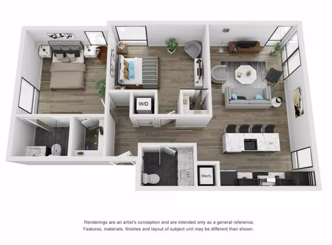 Unit 2201 17201 floor plan